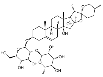 麥冬苷元-3-O-α-L-吡喃鼠李糖基(1→2)-β-D-吡喃葡萄糖苷_128502-94-3